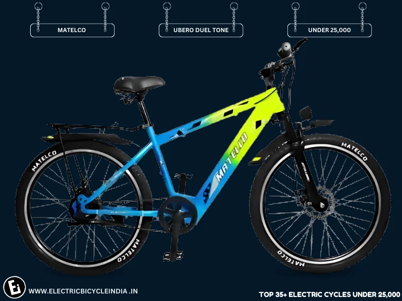 Best Electric Bicycles Under 25000 In India Ubero Duel Tone By Matelco - Electric Bicycle India