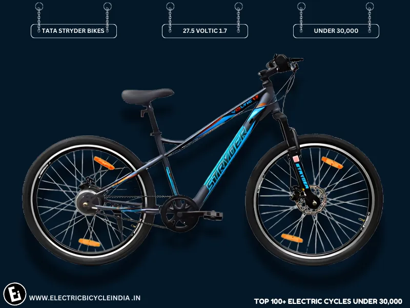 Best Electric Bicycles Under 30000 In India 27.5 Voltic 1.7 By Tata Stryder Bikes - Electric Bicycle India