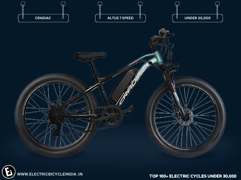 Best Electric Bicycles Under 30000 In India Altus 7 Speed By Cradiac - Electric Bicycle India