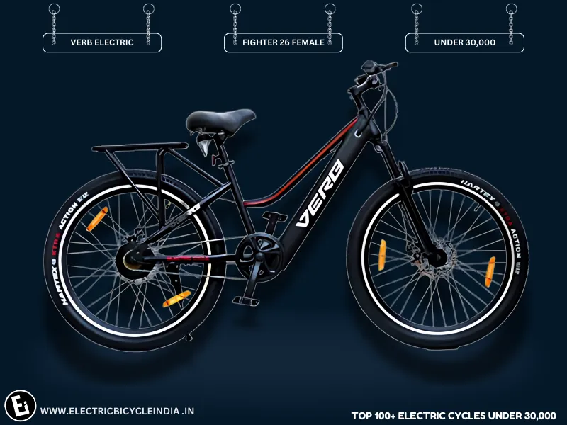 Best Electric Bicycles Under 30000 In India FIGHTER 26 FEMALE by Verb Electric - Electric Bicycle India