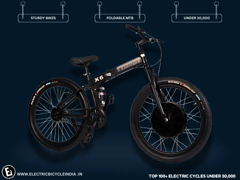 Best Electric Bicycles Under 30000 In India Foldable MTB by sturdy bikes - Electric Bicycle India