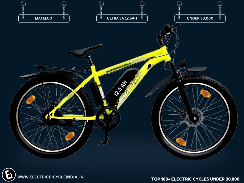 Best Electric Bicycles Under 30000 In India Ultra Ea 12.5ah By Matelco - Electric Bicycle India