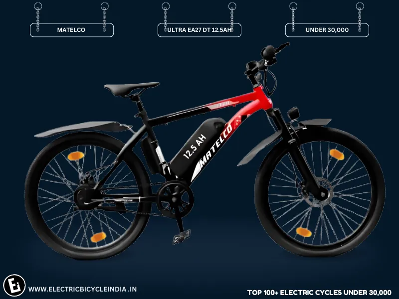 Best Electric Bicycles Under 30000 In India Ultra Ea27 Dt 12.5ah By Matelco - Electric Bicycle India