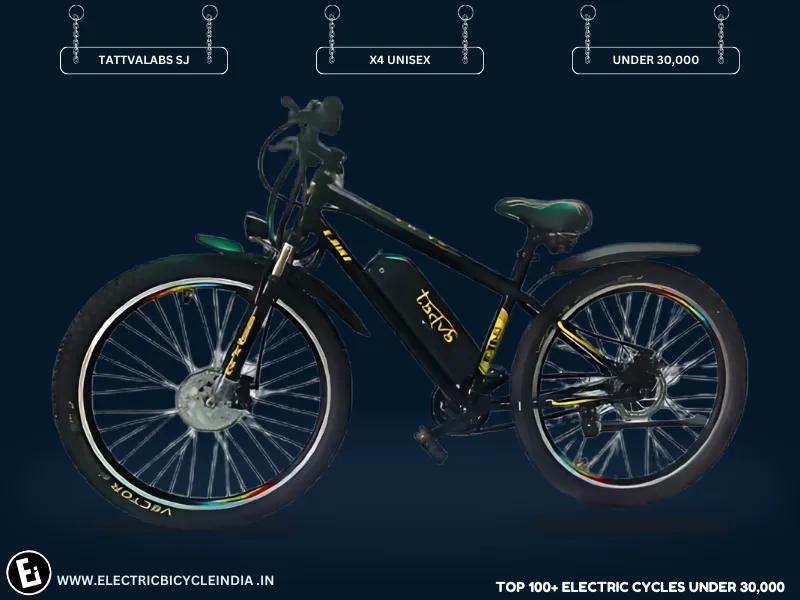 Best Electric Bicycles Under 30000 In India X4 UNISEX by TATTVALABS SJ - Electric Bicycle India