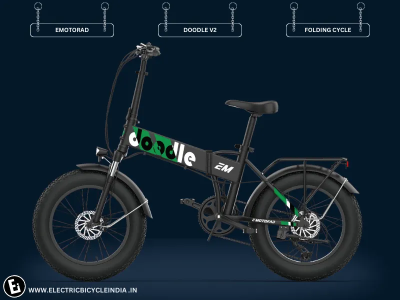 Best Folding Electric Bicycles In India - Doodle V2 By Emotorad -electric Bicycle India