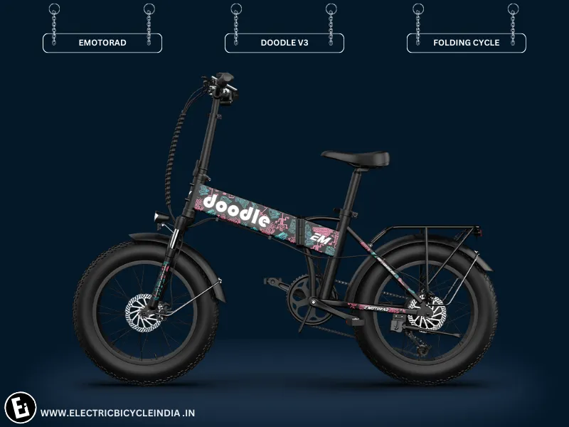 Best Folding Electric Bicycles In India - Doodle V3 By Emotorad -electric Bicycle India