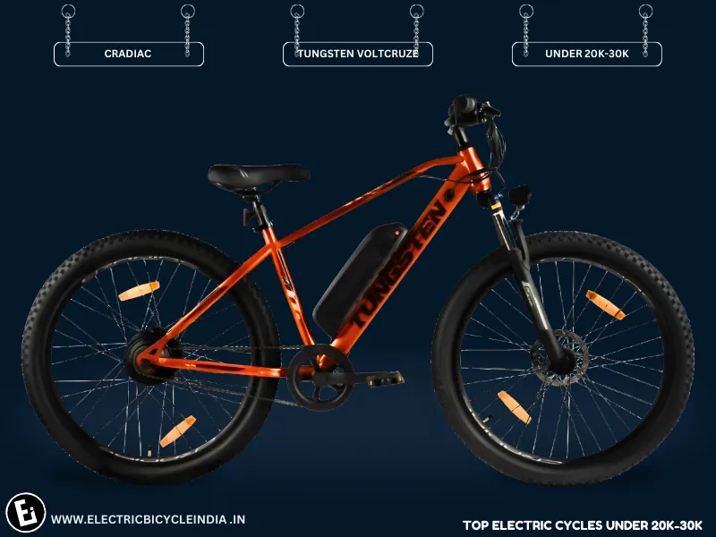 Best Electric Cycles For Men Under 20k-30k India 2025, Tungsten Voltcruze By Cradiac - Electric Bicycle India