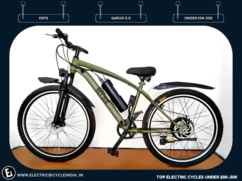 BEST Electric Cycles For Men Under 20k-30k India 2025, GARUD 0.0 by ENTS - Electric Bicycle India.