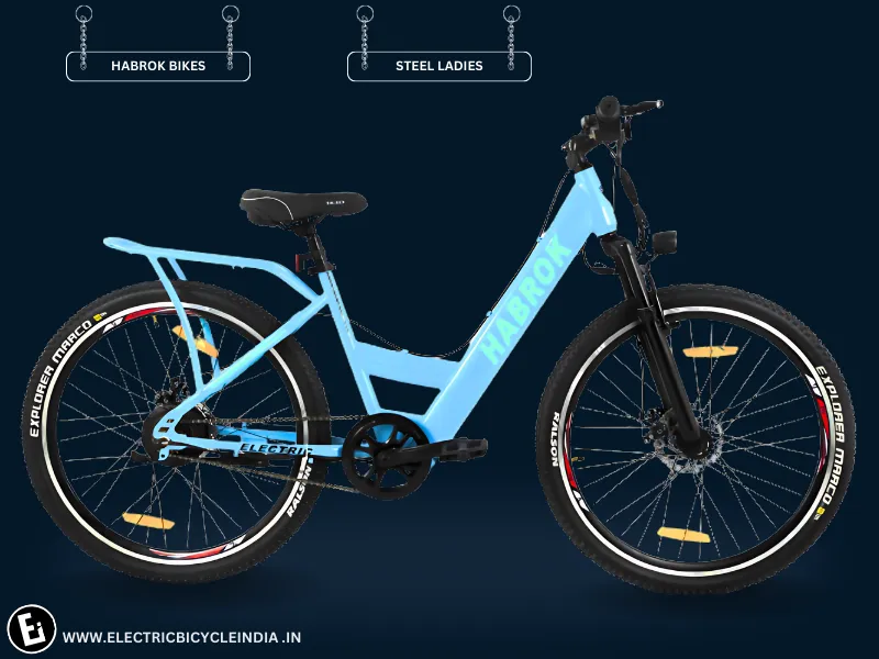 Best Electric Bicycles For Girls, Women And Ladies In India - Steel Ladies By Habrok Bikes - Electric Bicycle India